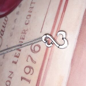 Open heart necklace